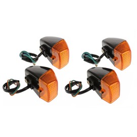 Deepa Honda CBR250RR MC22 Turn Signals Set of 4 NSR250R MC21 MC28 CBR400RR NC29 VFR400R NC30 RVF400R NC35 NR750 RC40 Orange