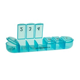 Vanlo Weeks Pill Box 7 Days per day Plus – Labelled 1-7