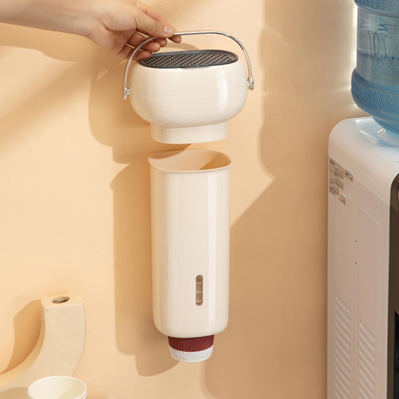 Paper Cup Dispenser Wall Mounted Multifunctional Large Capacity Universal Pull