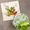 Unbranded Funny Turtle Skateboard Animal 4'' X 4'' Square Wooden