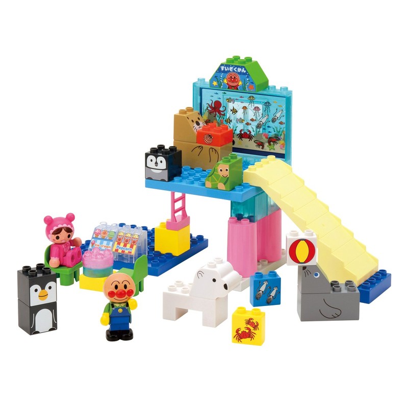 Block Lab Anpanman Sparkling Ice Aquarium Block Set (World Block