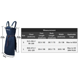 PROCOS Strappy Apron for Women Medieval Vintage Linen Lace Up Overdress with Retro Brooches and Belt Costume for Cospaly RenFaire (Small, blue)