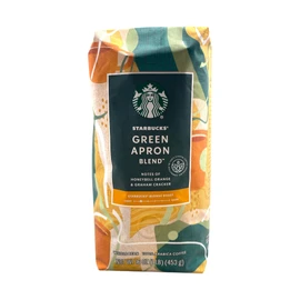 Starbucks Green Apron Blend Blonde Roast Whole Bean Coffee, Honeybell Orange & Graham Cracker Notes, 16 oz