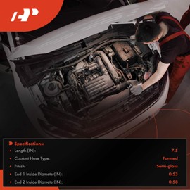 A-Premium Inlet HVAC Heater Hose Pipe Line Assembly Compatible with Ram 1500, 2500, 3500, 1500 Classic & Dodge Ram 1500 2500 3500, Durango & Chrysler Aspen & Jeep Wagoneer, Grand Wagoneer, 5.7L 6.4L