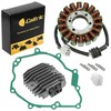 Caltric Stator & Regulator Rectifier with Gasket Compatible with Yamaha