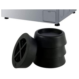 4pcs Anti Vibration Pads for Washing Machine,Shock and Noise Cancelling Washing Machine Support, Protects Laundry Room Floor, Anti Walk and Slip, Black