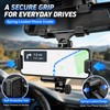 Rearview Mirror Phone Holder for Car, Adjustable Navigation Phone Mount