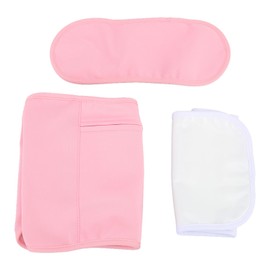 Castor Oil Pack Reusable Washable Relieves Soreness Adjustable Castor Oil Compress Pack Wrap for Waist Neck Pink