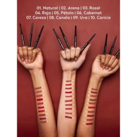 Delineador Retráctil Para Labios Bissú 01 Natural Mate Larga Duración