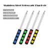 Telescopic Flag Pole, 2 Meters Outdoor Stainless Steel Telescopic Flag