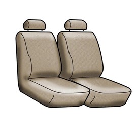 Coverking Custom Fit Front 50/50 Bucket Seat Cover for Select Subaru Forester Models - Neosupreme (Blue with Black Sides)