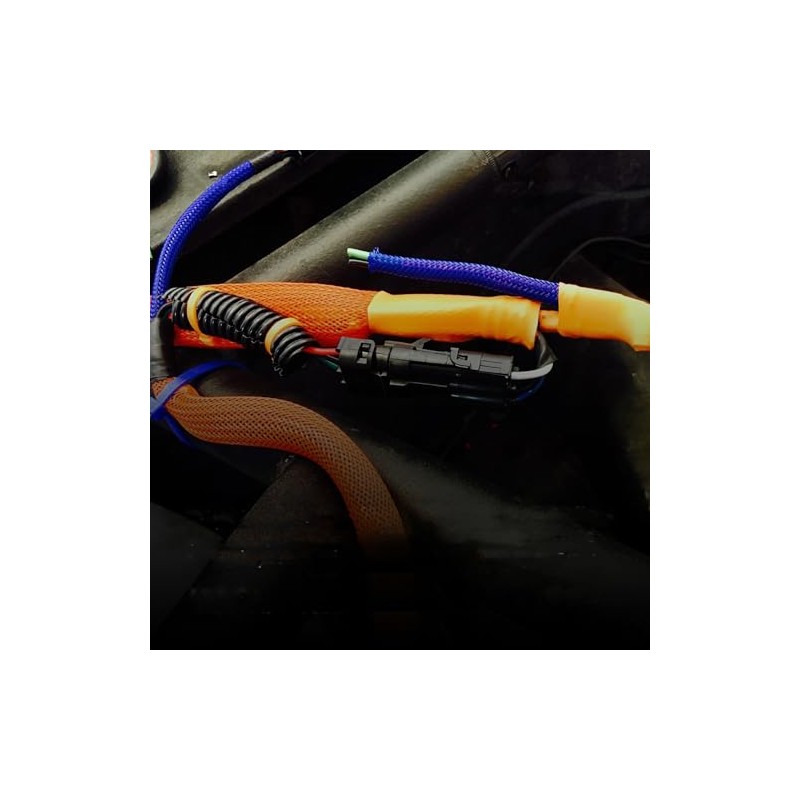 Electriduct 1/2" PET Expandable Braid Sleeving Flame Retardant Flexible Wire