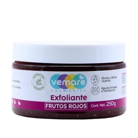 Vemare Cosmetics Exfoliante de Frutos Rojos Elimina las Células Muertas 250g