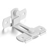 INIRET 2 Packs Flip Door Sliding Latches，Matte White 90 Degree