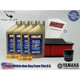 Yamaha Cyclemax Full-Synthetic Yamalube Tune-Up Kit fits 2007-2017 Yamaha V STAR 1300