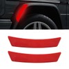 2PCS Car Reflective Trim Side Marker Stickers, Anti-Collision Wheel Eyebrow