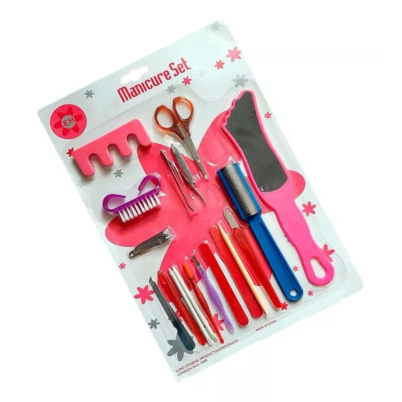 EH Kit Manicura Pedicure Cuidado Personal Manos Pies 18pzs