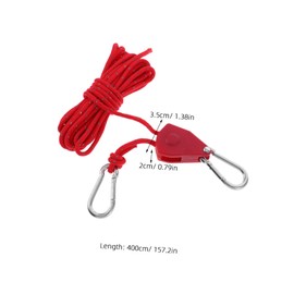 BESPORTBLE 4 Pack Reflective Tent Wind Rope with Tensioner Outdoor Ratchet Pulley Rope for Camping Tent High Visibility Windproof Easy Adjustment