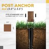 CRIZTA Premium No Dig Ground Anchor DIY Screw in Stake