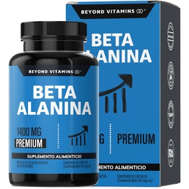 Beyond Vitamins | Beta Alanina Premium 1400mg | Máxima Pureza | Fórmula Precisa | Cápsulas vegetales VCaps (60 Caps)