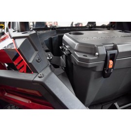 Tusk Cooler Mount Brackets 26 Quart Ozark Cooler Black Powder Coated for Polaris RZR Turbo R Ultimate 2022-2024