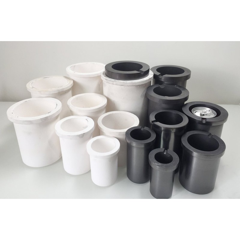 OTOOLWORLD 99.9% Pure Graphite Crucible Metal Melting Gold Silver Scrap