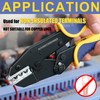 haisstronica Crimping Tool for Non-Insulated Terminal,AWG 22-6 Ratchet Wire Crimper