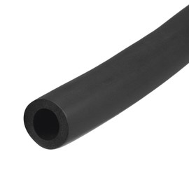 sourcing map Foam Tubing for Handle Grip Support, Pipe Insulation, 16mm(5/8") ID 26mm OD 1m Length Black
