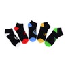 Star Trek The Next Generation Races Icon No-Show Socks, 5