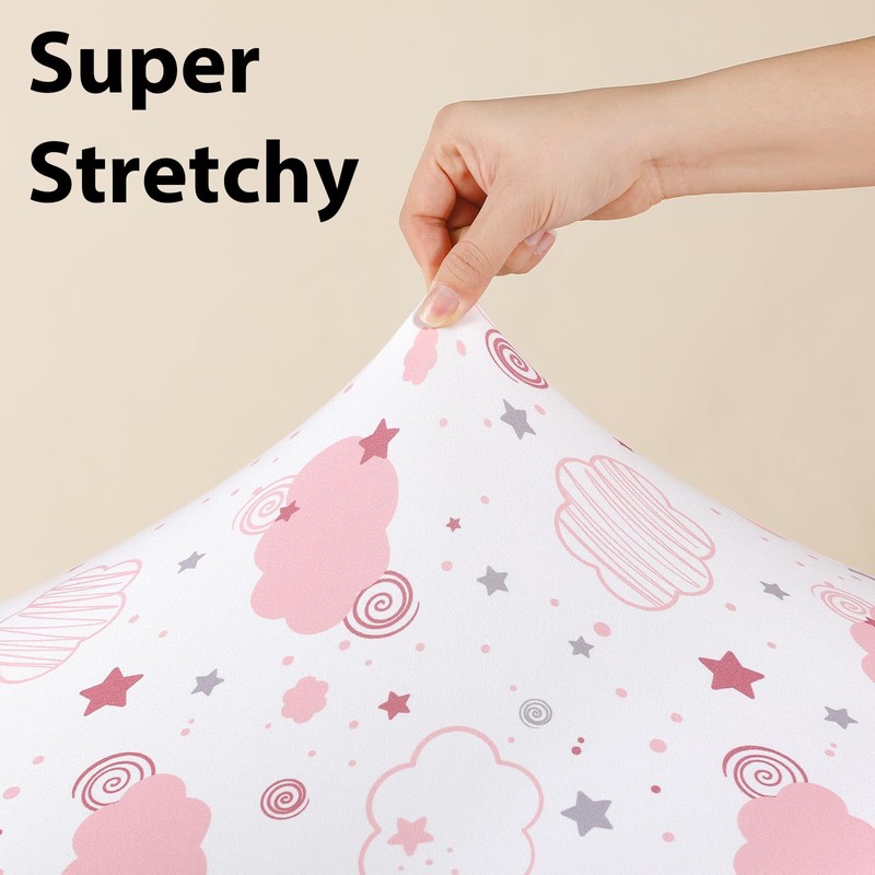 FIEMOL Cot Bed Sheets 140 x 70cm Fitted, 3 Pack