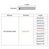 TOP-VIGOR 10Pcs 6mm x 15mm Dowel Pins, 304 Stainless Steel