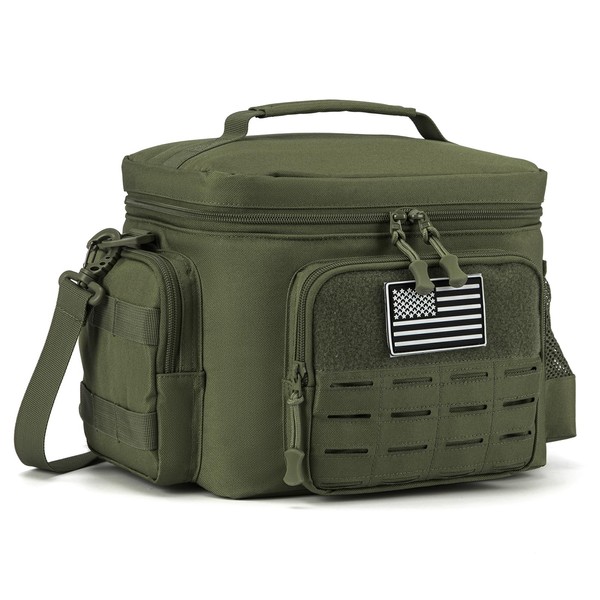 QT&QY Tactical Lunch Bag for mens Military heavy duty lunch