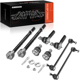 A-Premium 8Pcs Front Suspension Kit, Sway Bar Link Lower Ball Joint Inner Outer Tie Rod End, Compatible with Ford Escape, Mazda Tribute, Mercury Mariner, 2008-2009