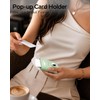 RFID Wallet Women with AirTag Holder Pop Up Metal Card