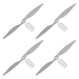 sourcing map 11x7 Propeller RC Propellers 2 Vane Blades Props Grey with Adapter Rings for Electric Airplane Aircraft, Pack of 4
