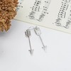 Valiant Hunter's Arrow .925 Sterling Silver Dangle Earrings
