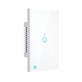 Bunker, Interruptor Inteligente Táctil Wifi, 1 Botón, Blanco