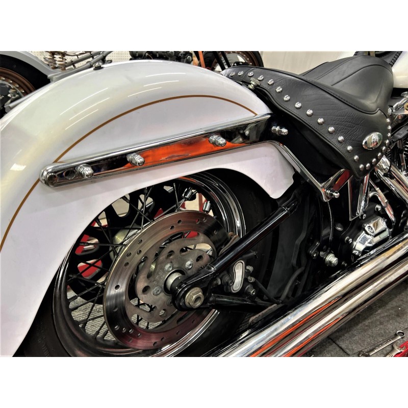DIY Harley Softail 2003 - 2005 FXSTS CHROME ACORN Rear
