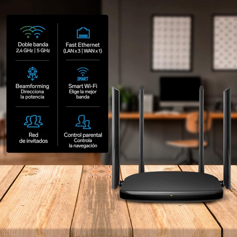 STEREN Repetidor/router Wi-Fi, 2,4 GHz y 5 GHz (B/G/N/A/AC), hasta