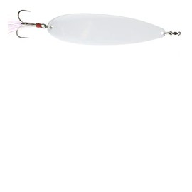 Ben Parker Magnum Flutter Spoon, 8", 3.5oz Salt & Fresh Water Flutter Spoon (Snow)