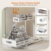 Delamu 2 Pack Metal Bathroom Organizers and Storage, 2 Tier