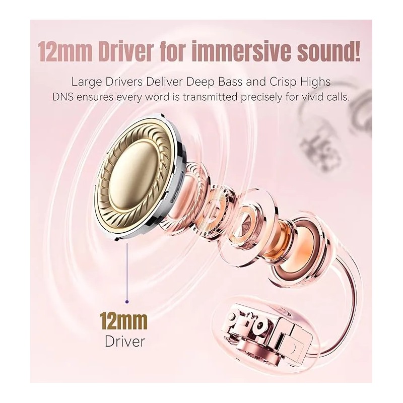 Trymiss K521 Audfonos clip Bluetooth In-ear Mini Corazn Auriculares Con