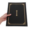 Operitacx 5 Pcs Black Gold Certificate Covers: A4 Size Document