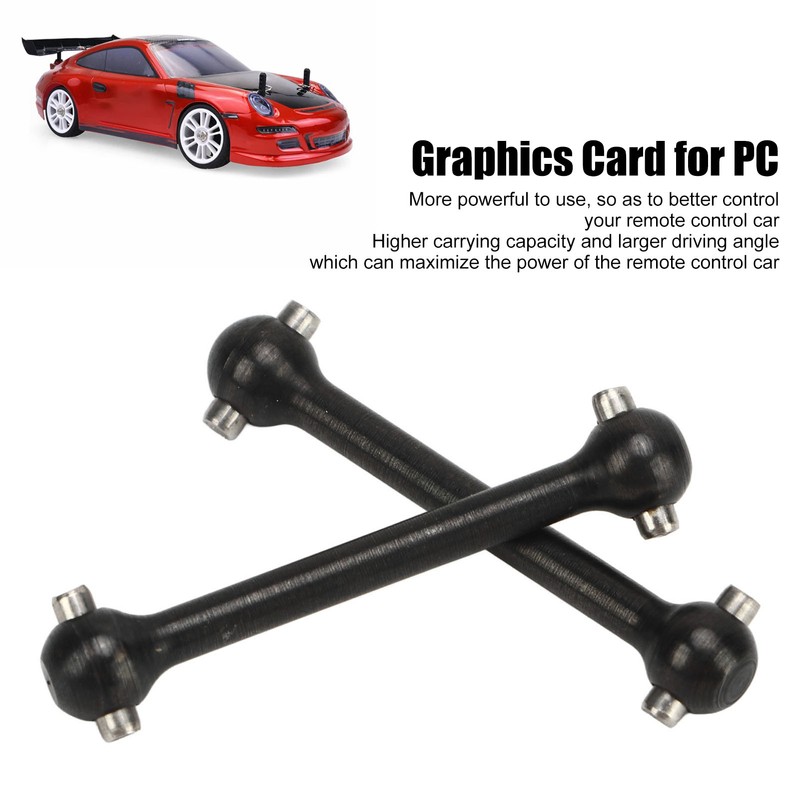 2Pcs RC Car Rear Drive Shaft Metal Rear Dog Bone