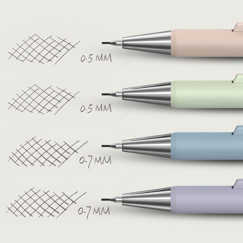 Mr. Pen- Pastel Mechanical Pencil Set, 4 Pack, 2 Sizes,