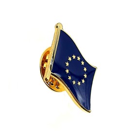 European Union EU Country Flag Europe Metal Enamel Pin Badge, Metal