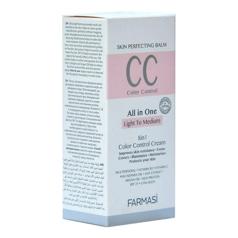 Farmasi CC Cream with Multi-Minerals, Pure, Natural and Flawless Finish,