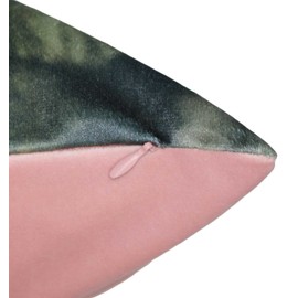 MOON Pack of 2 Flower Cushion Covers 45 x 45 cm Decorative Cushion Covers in Elegant Velvet Look (Roses)