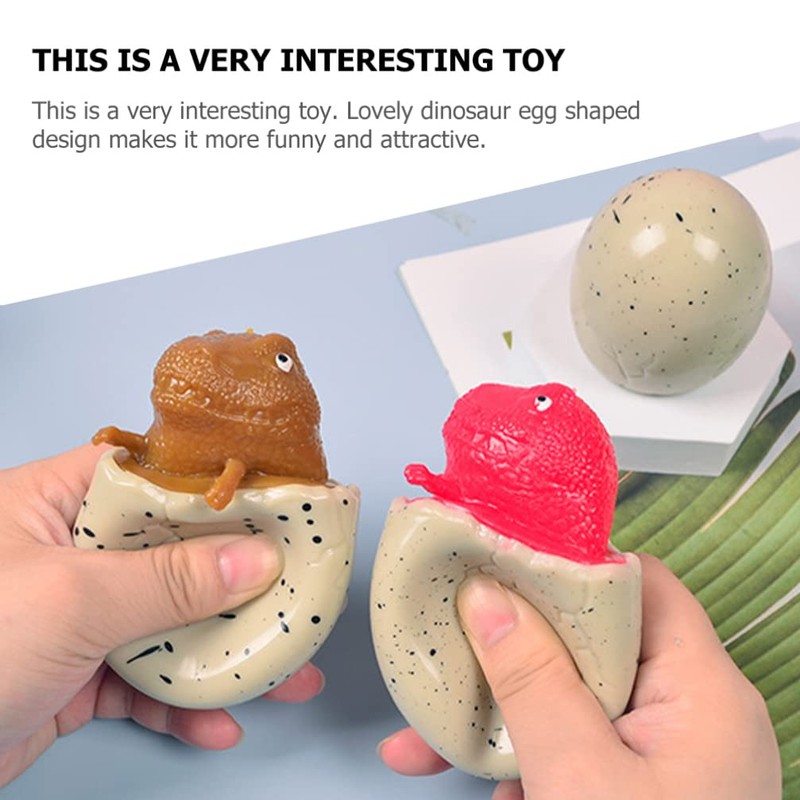 TOYANDONA 3Pcs Dinosaur Egg Toys for Kids- Squeezy Dinosaur Toys