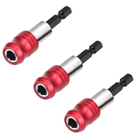 Magnetic Drill Bit Holder Hex Shank 60mm 3 Pack Red, Mellbree Screwdriver Impact Drill Bit Holder Quick Release 1/4" Hex Shank Drill Bits Fit Bosch Makita Milwaukee Dewalt etc